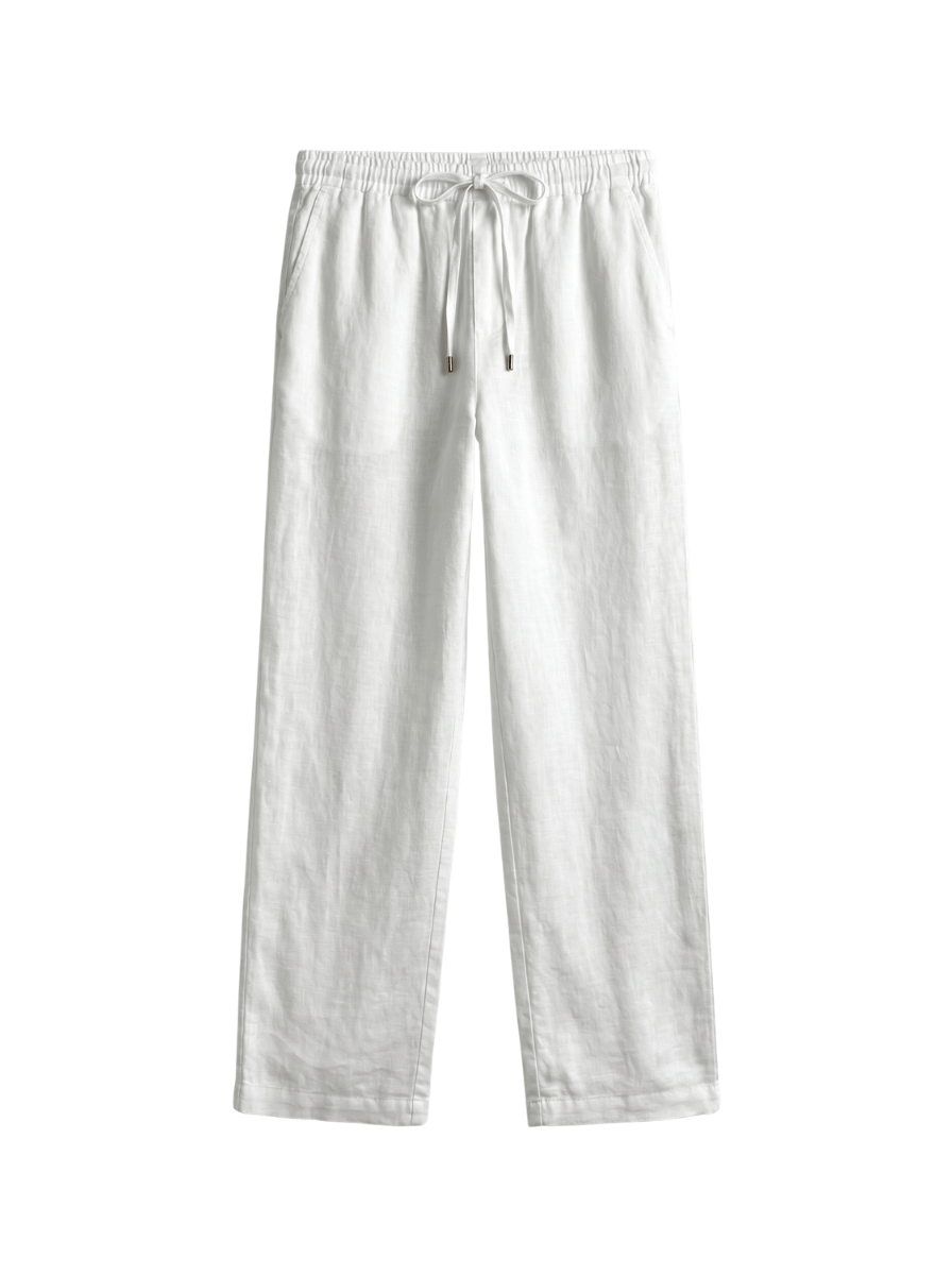 Leinen Hose Weiß